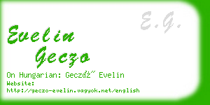 evelin geczo business card