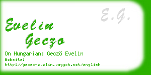 evelin geczo business card